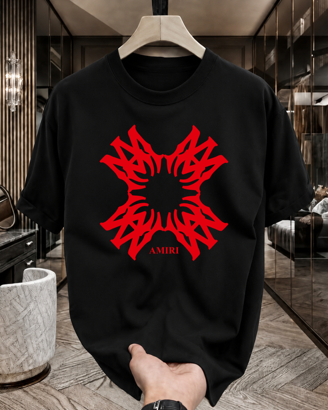 Premium Front Printed T-Shirt (AMRCIR)