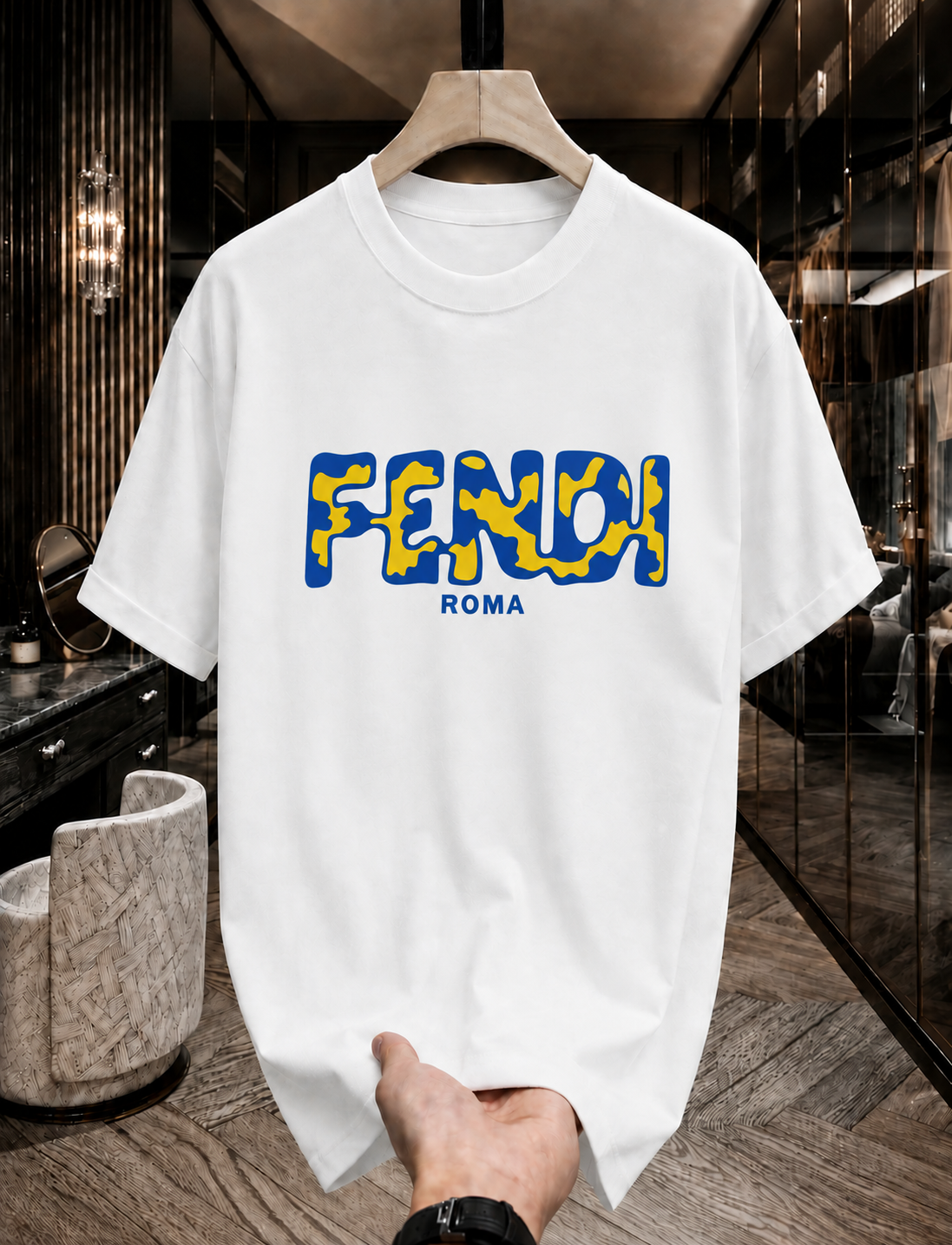 Premium Front Printed T-Shirt (FENYELBLU-W)