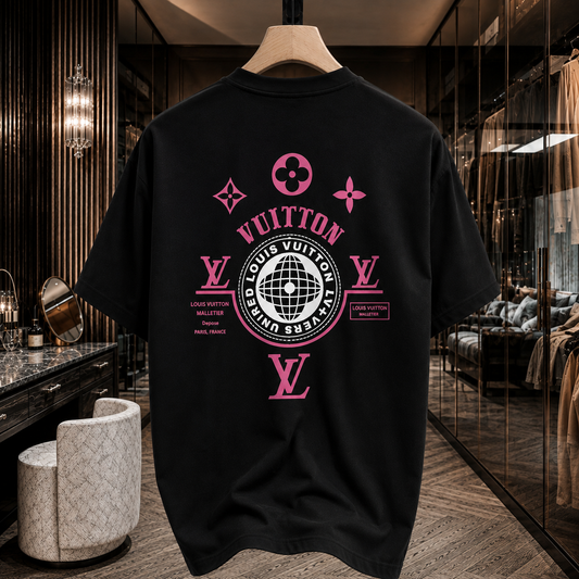 Premium Back+Front Printed T-Shirt (LVPNK)