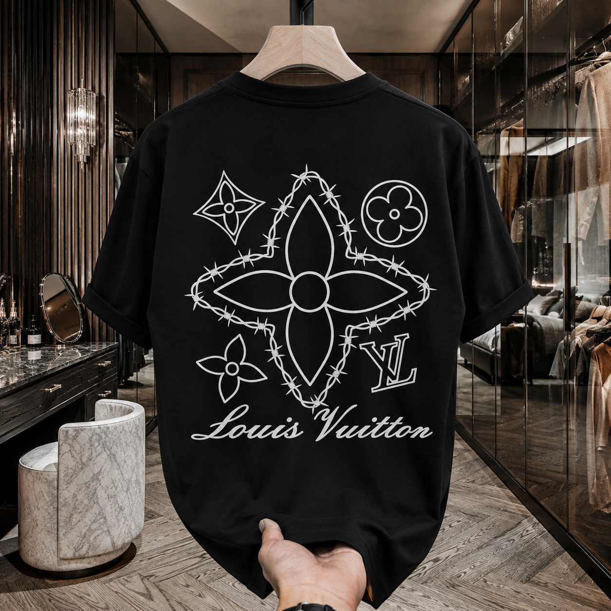 Premium Back+Front Printed T-Shirt (LVBK)
